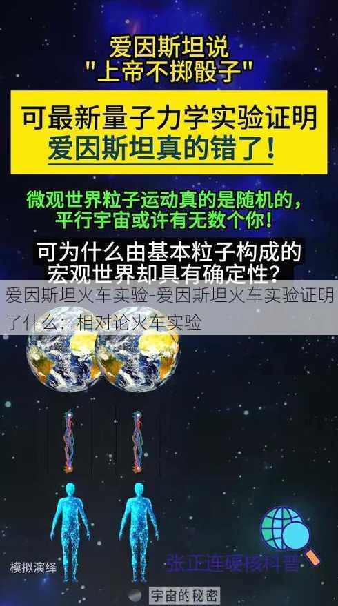 爱因斯坦火车实验-爱因斯坦火车实验证明了什么：相对论火车实验