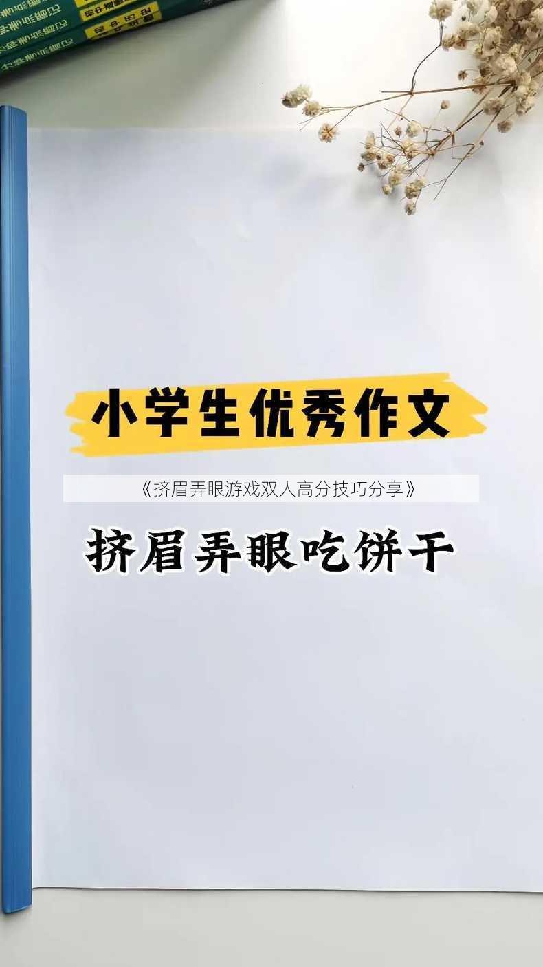 《挤眉弄眼游戏双人高分技巧分享》