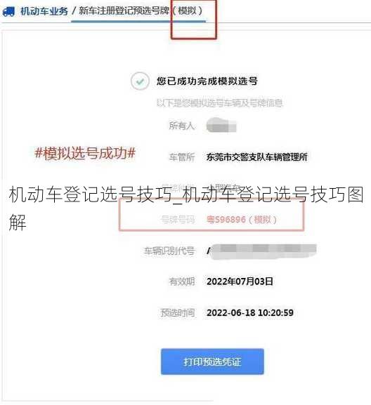 机动车登记选号技巧_机动车登记选号技巧图解