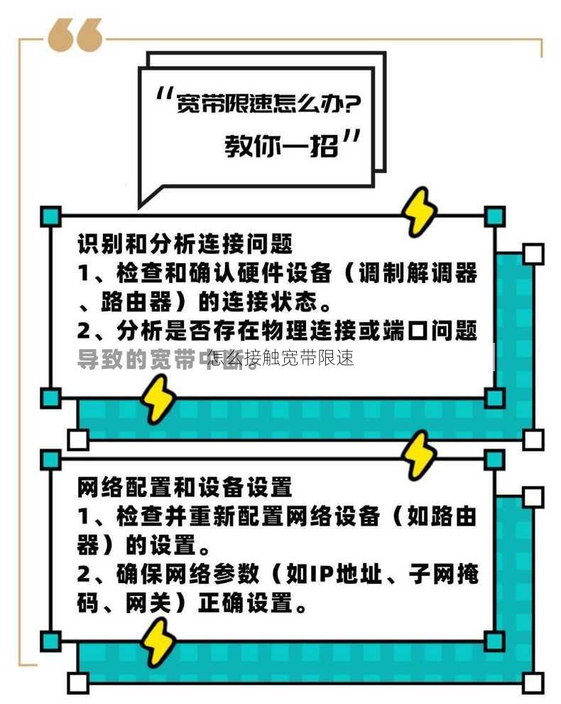 怎么接触宽带限速