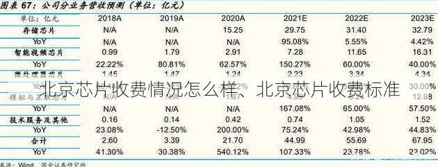 北京芯片收费情况怎么样、北京芯片收费标准