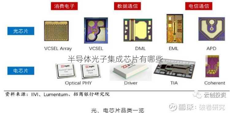 半导体光子集成芯片有哪些