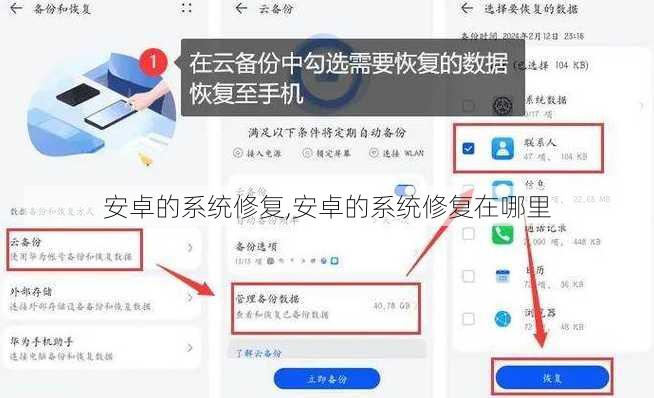安卓的系统修复,安卓的系统修复在哪里
