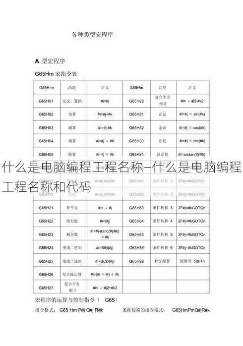 什么是电脑编程工程名称—什么是电脑编程工程名称和代码