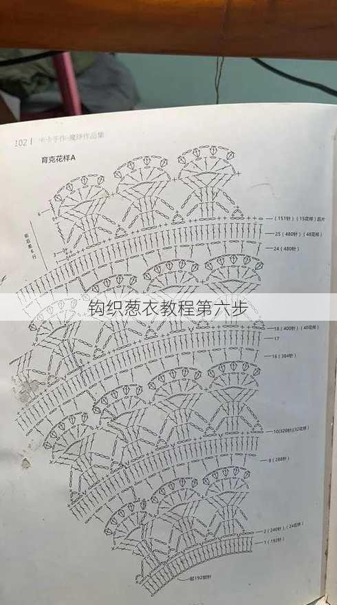 钩织葱衣教程第六步