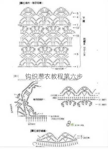 钩织葱衣教程第六步