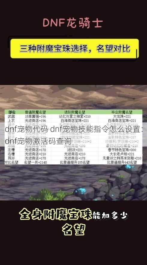 dnf宠物代码 dnf宠物技能指令怎么设置：dnf宠物激活码查询