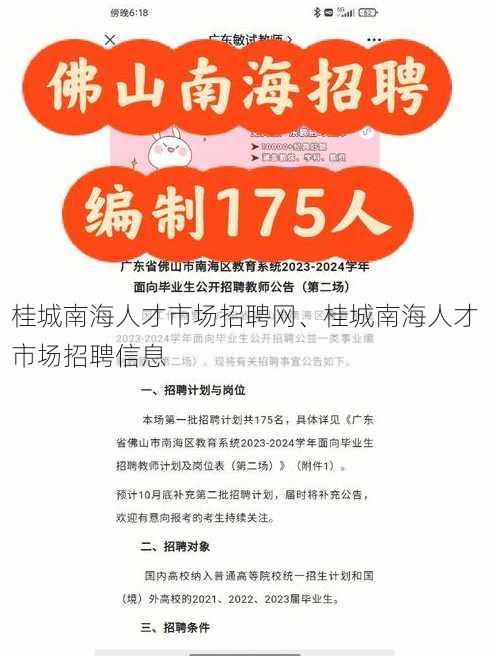 桂城南海人才市场招聘网、桂城南海人才市场招聘信息