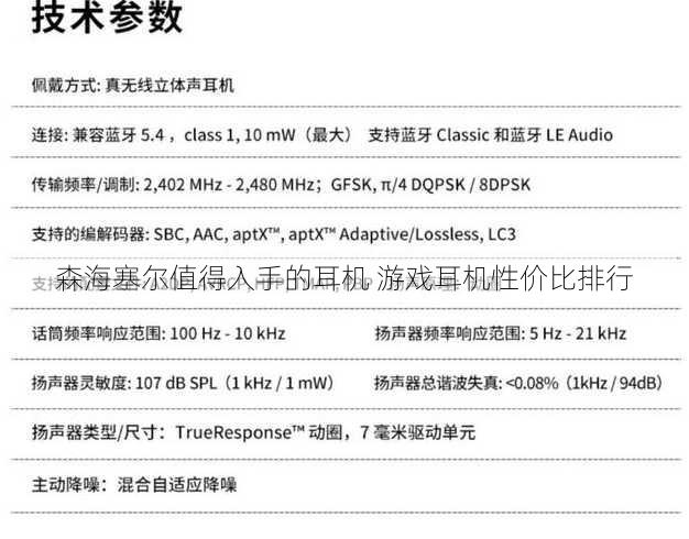 森海塞尔值得入手的耳机 游戏耳机性价比排行