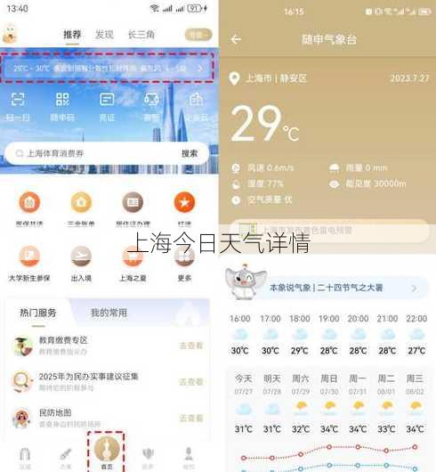 上海今日天气详情