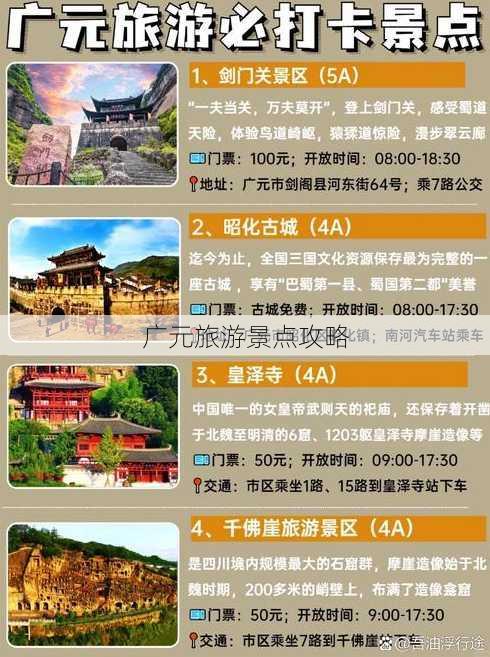 广元旅游景点攻略