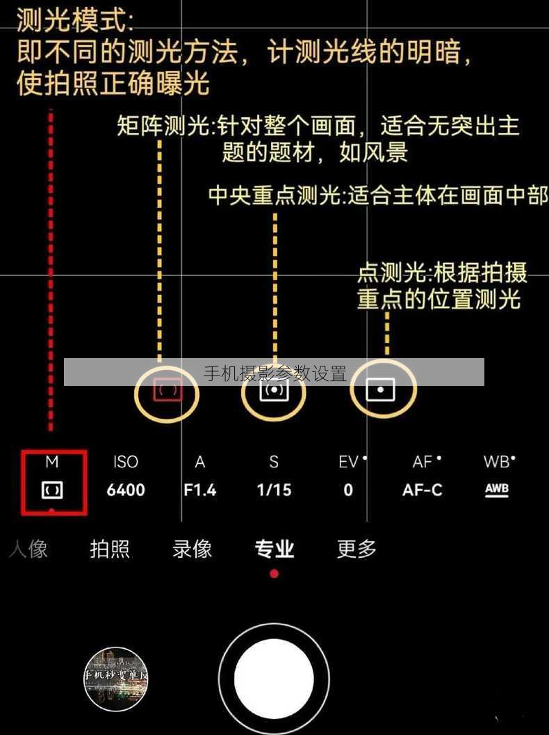 手机摄影参数设置