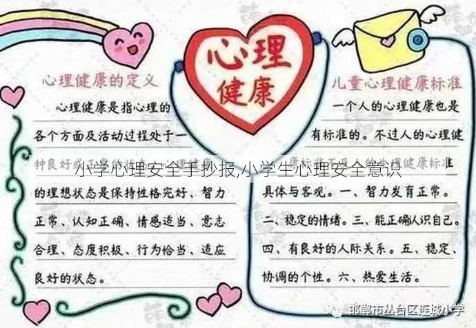 小学心理安全手抄报,小学生心理安全意识