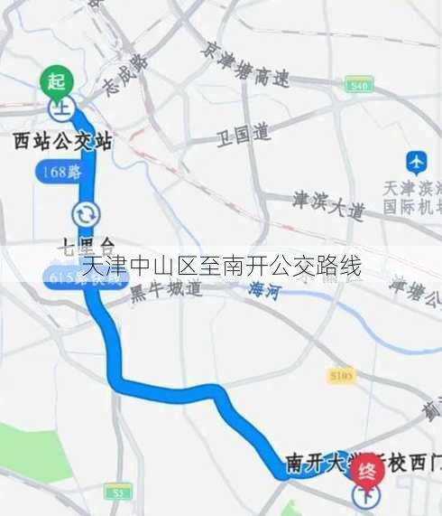 天津中山区至南开公交路线