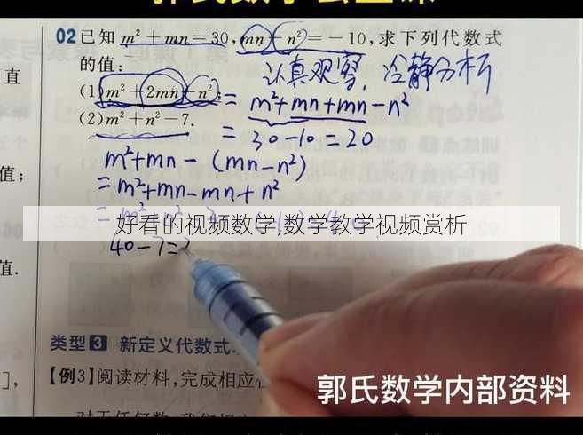 好看的视频数学,数学教学视频赏析