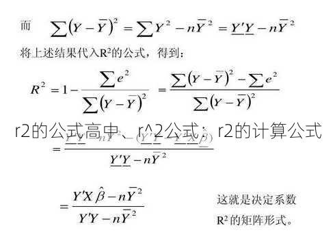 r2的公式高中、r^2公式：r2的计算公式