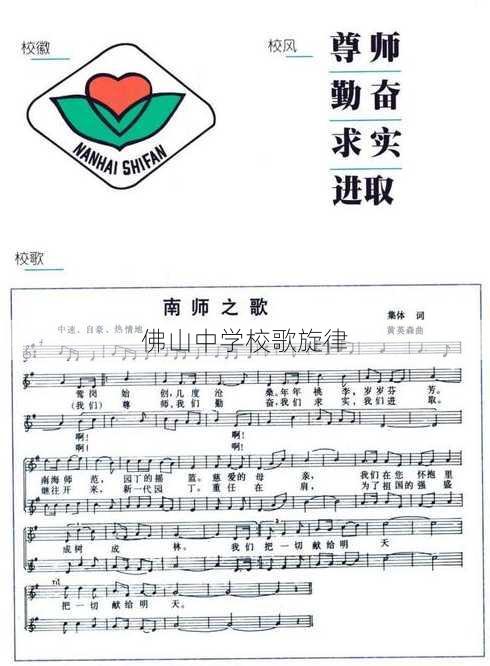 佛山中学校歌旋律