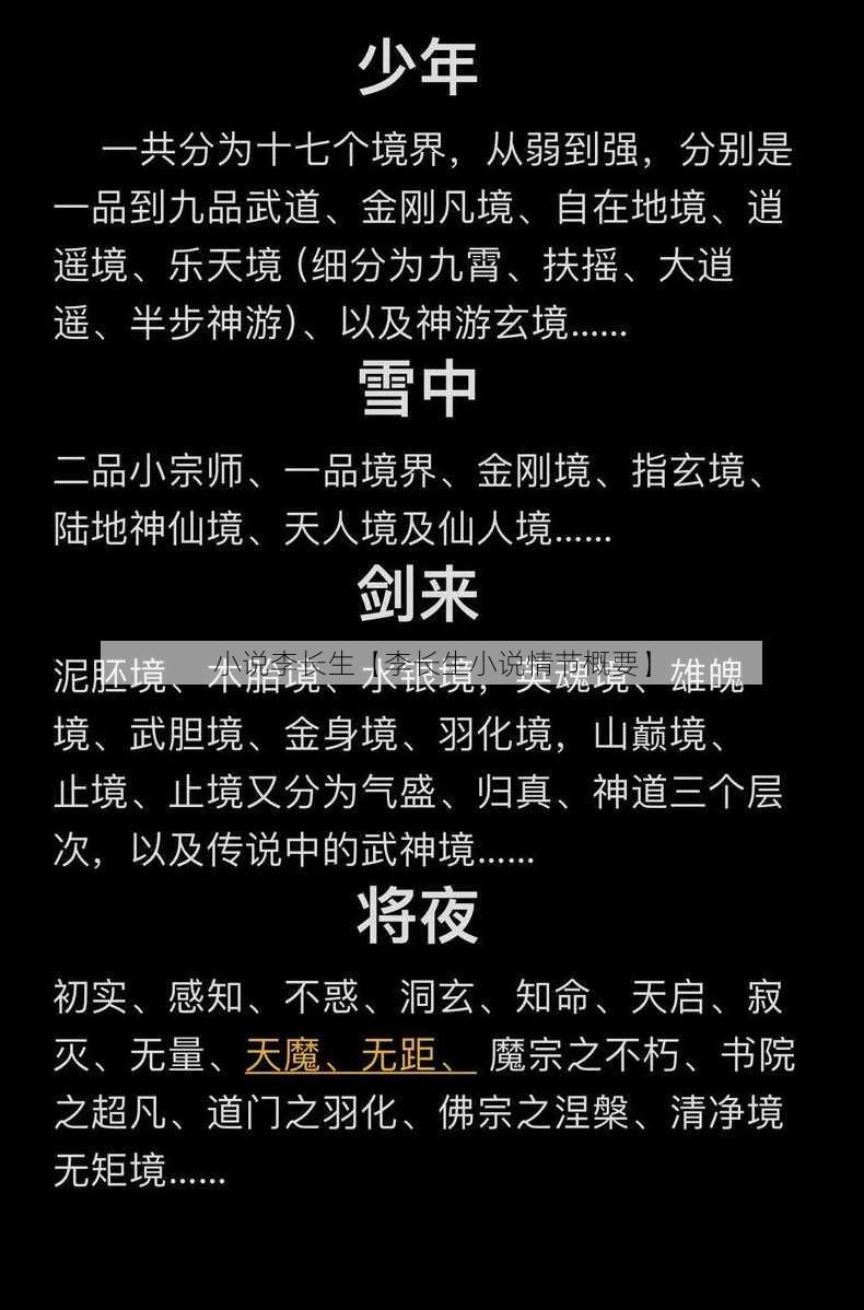 小说李长生【李长生小说情节概要】