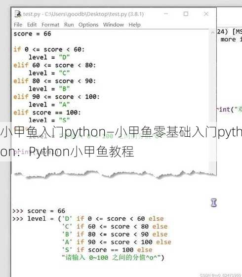 小甲鱼入门python—小甲鱼零基础入门python：Python小甲鱼教程