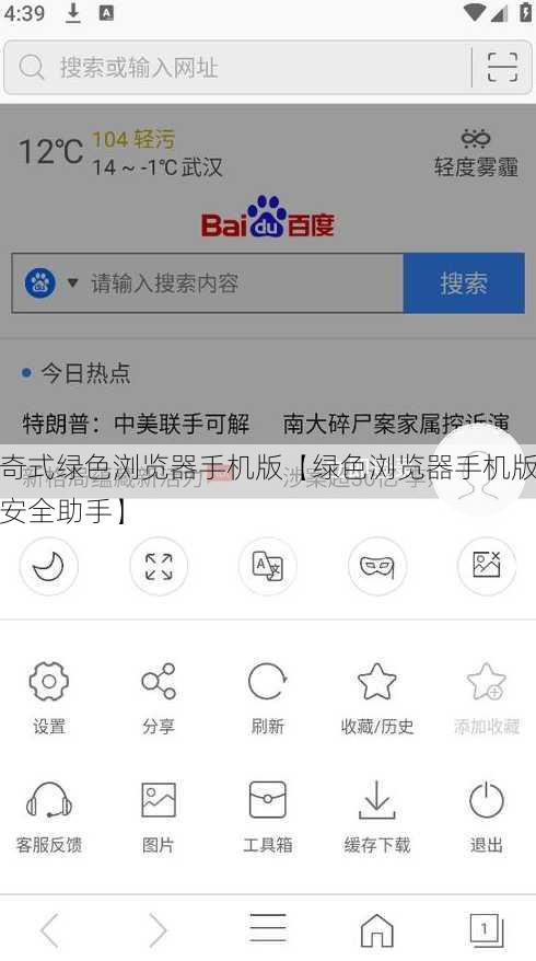奇式绿色浏览器手机版【绿色浏览器手机版安全助手】
