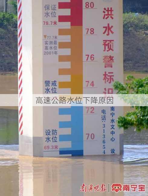 高速公路水位下降原因