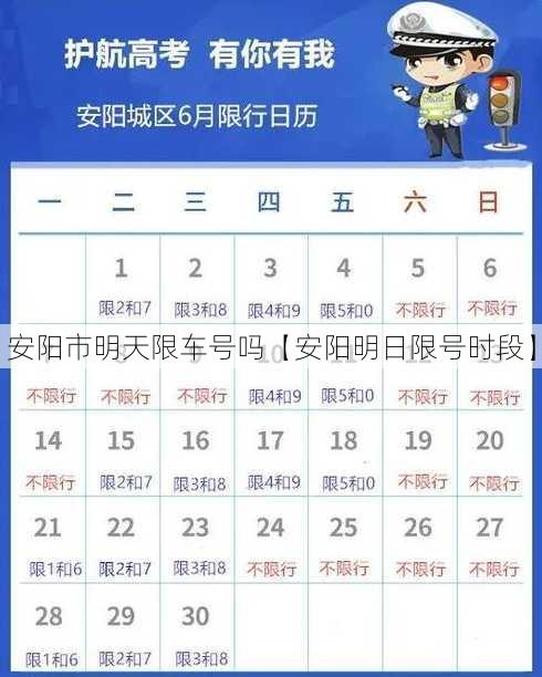 安阳市明天限车号吗【安阳明日限号时段】