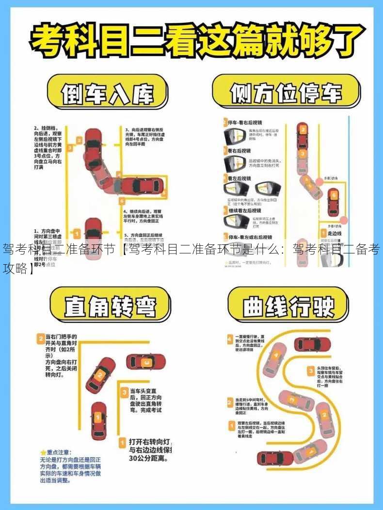 驾考科目二准备环节【驾考科目二准备环节是什么：驾考科目二备考攻略】