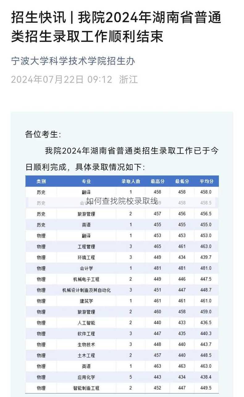 如何查找院校录取线