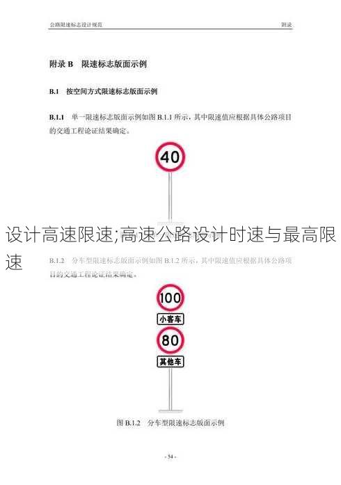 设计高速限速;高速公路设计时速与最高限速