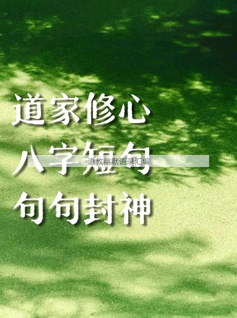 道教幽默语录汇编