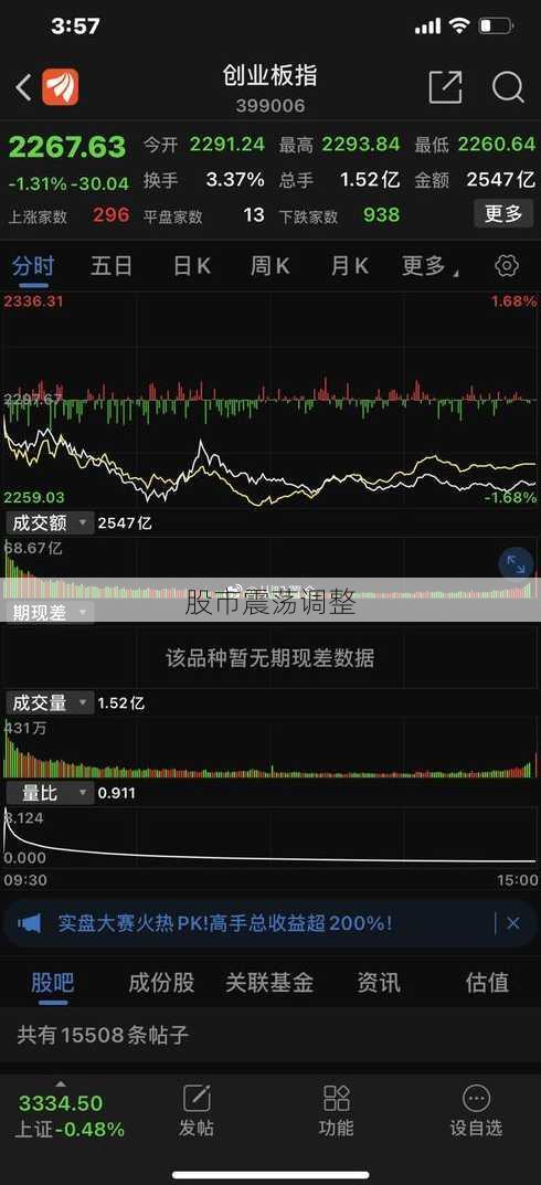 股市震荡调整