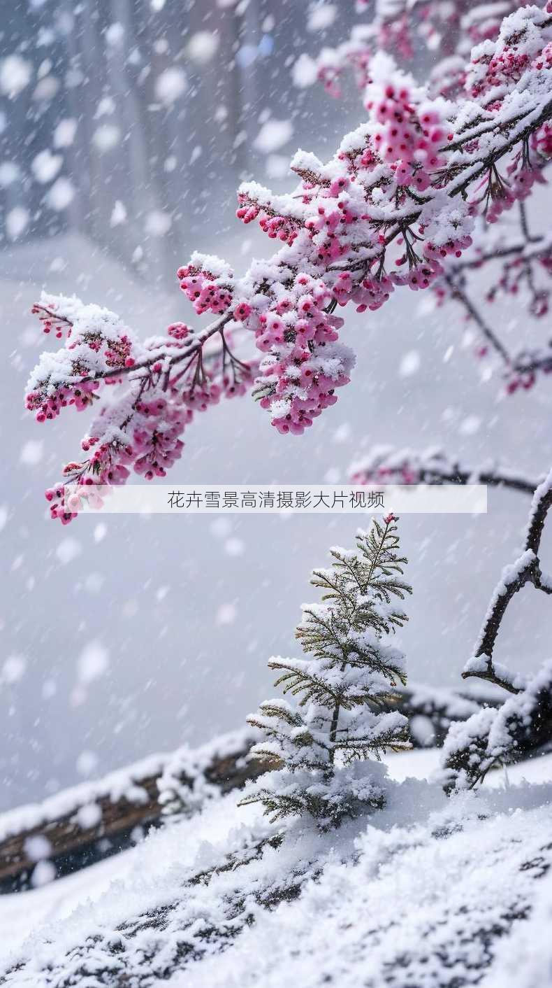 花卉雪景高清摄影大片视频