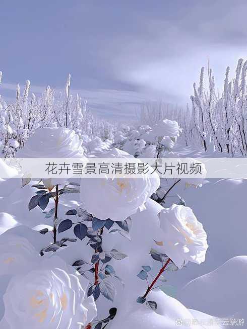 花卉雪景高清摄影大片视频