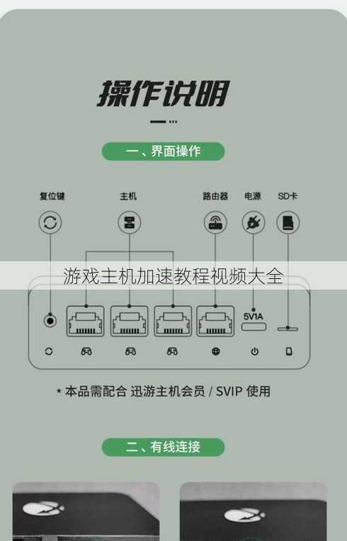 游戏主机加速教程视频大全