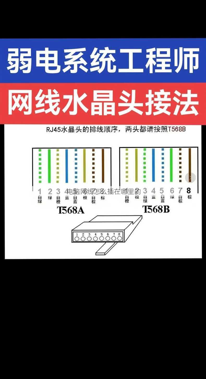 电脑网线怎么插在哪里的