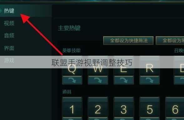 联盟手游视野调整技巧
