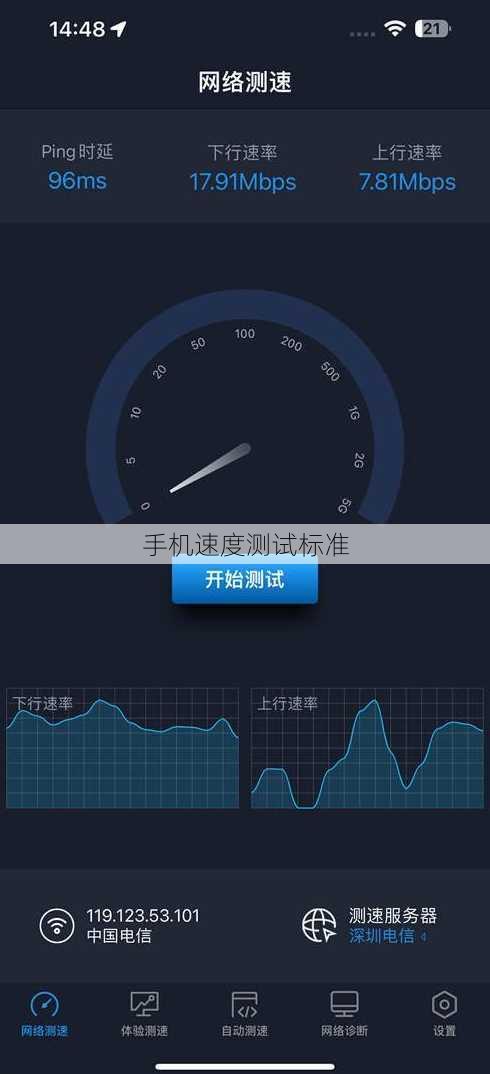 手机速度测试标准