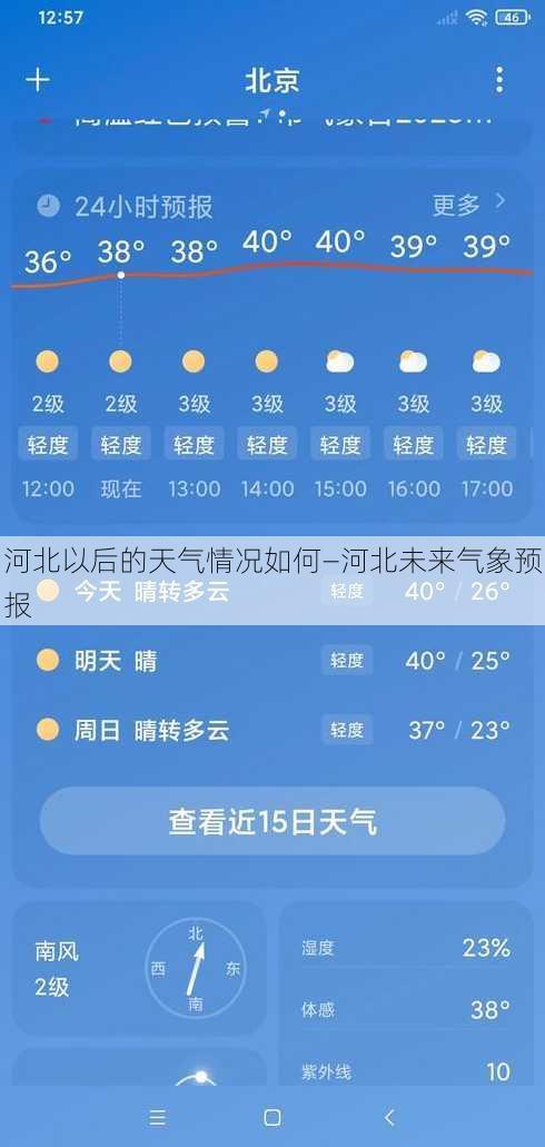 河北以后的天气情况如何—河北未来气象预报